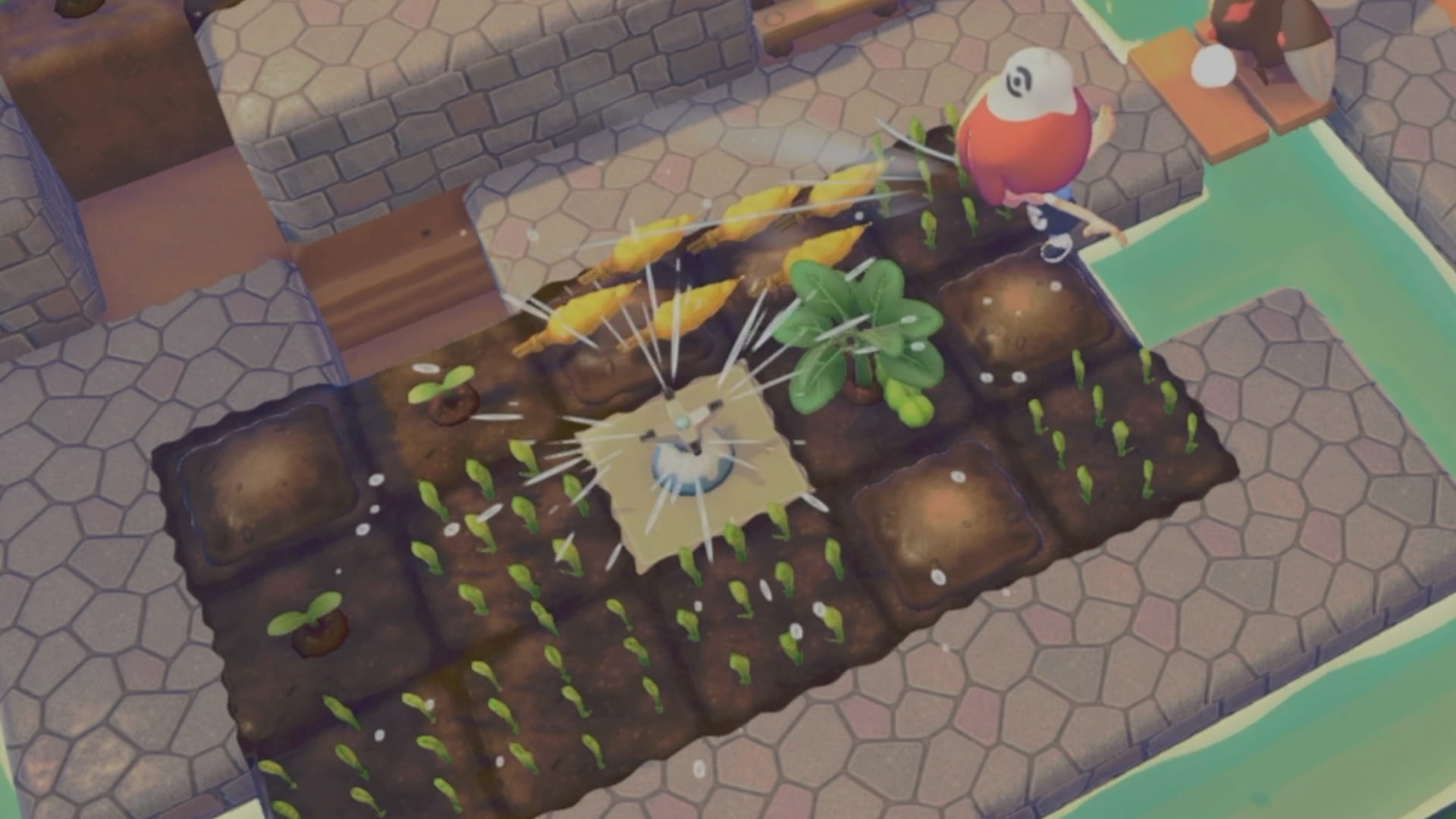 いあいぎりでまとめて収穫