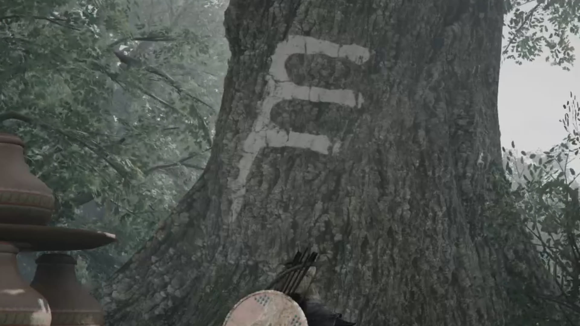 木に答えが描かれている