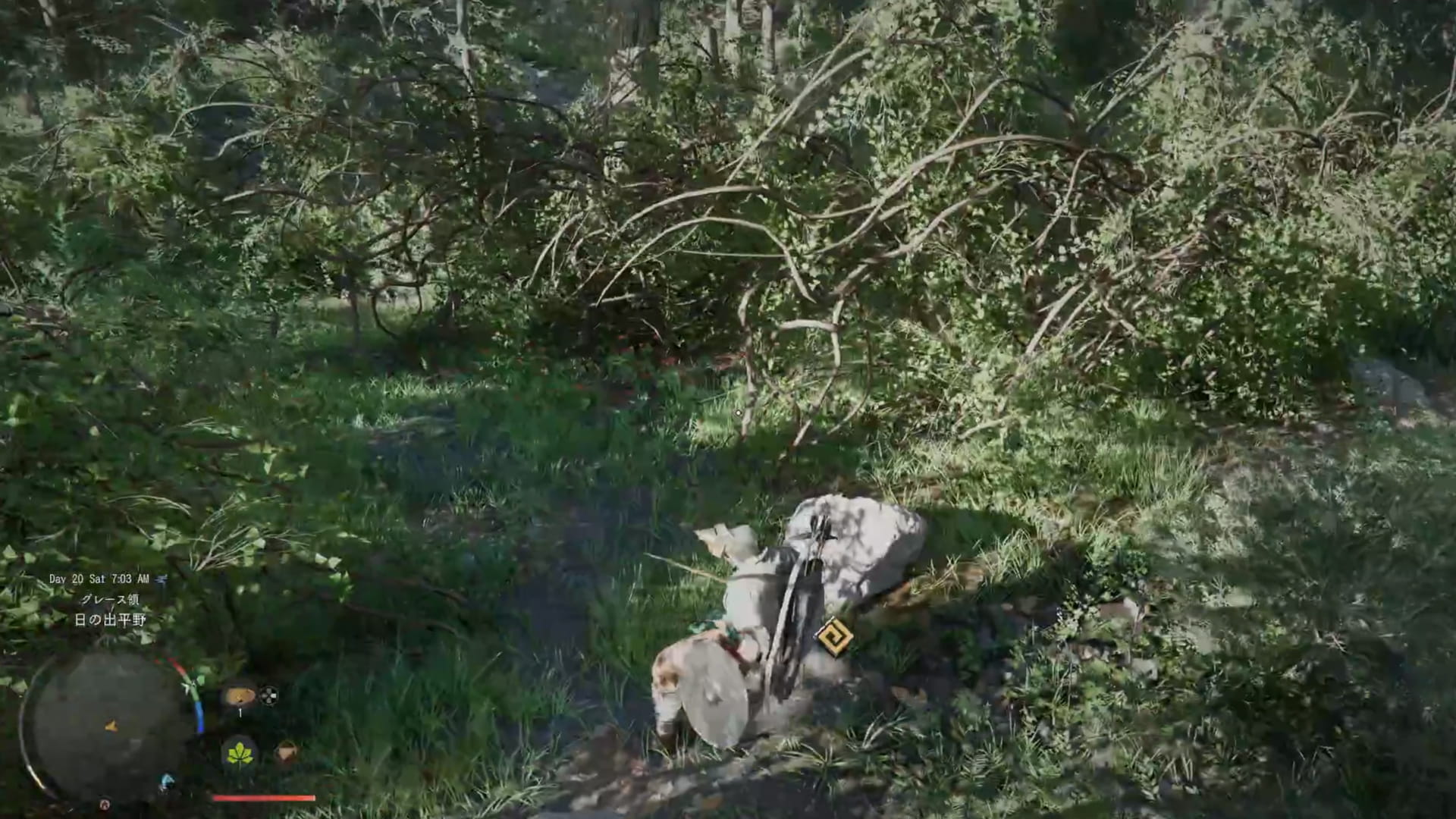 ツタが通路を封鎖