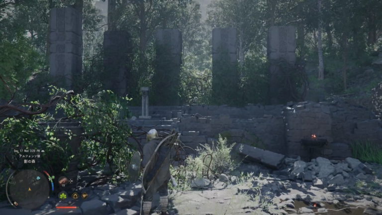 影の森 丘の遺跡（石柱）の謎解きの解答