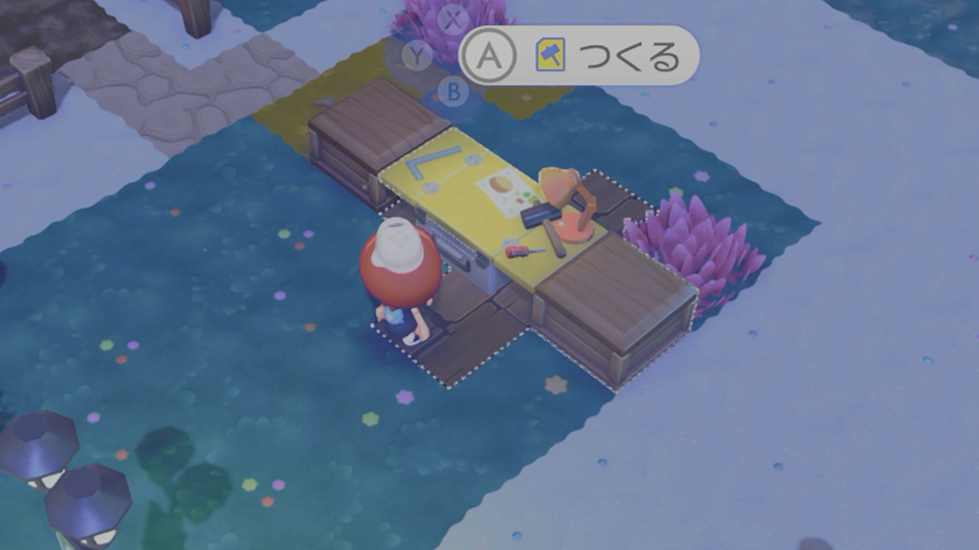 クラフト台と収納箱を連結させる